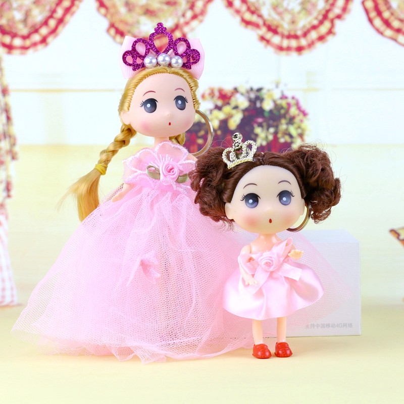 母女款迷你迷糊娃娃可爱芭比公主挂件书包玩具女孩礼物大小