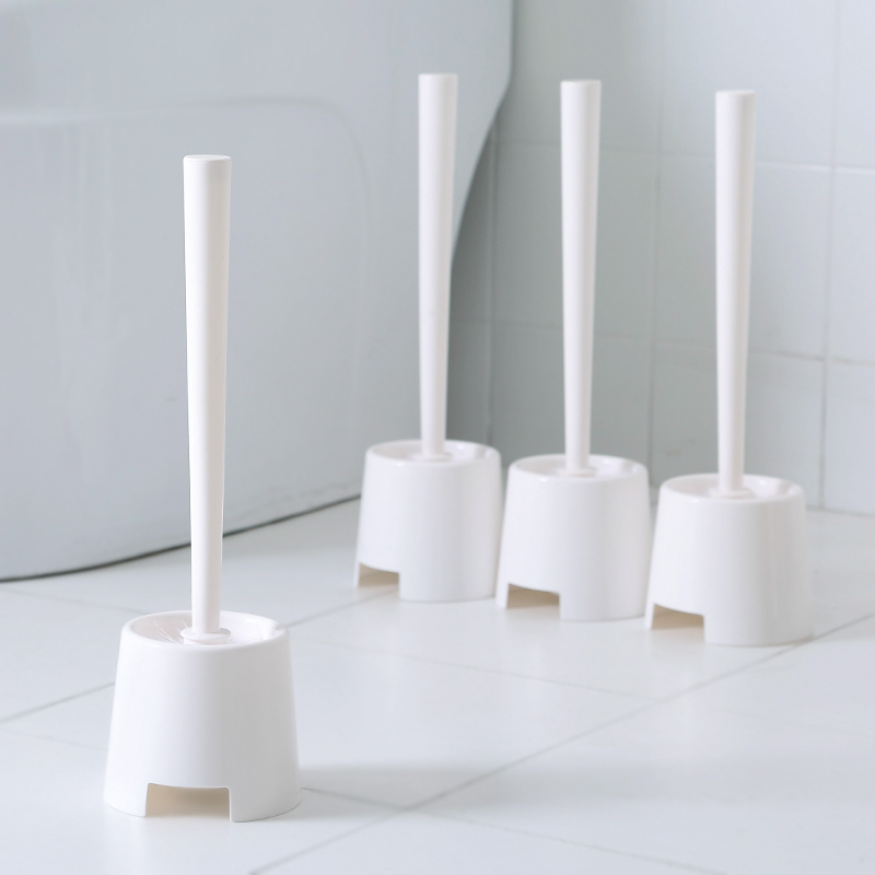 Toilet brush No dead angle toilet brush long handle dead angle soft hair Powder room cleaning set Toilet brush household