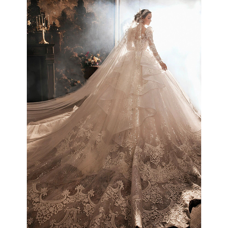 French retro wedding 2023 new bride main yarn high -end large size small, pregnant women heavy workers luxury long tail French retro wedding 2023 new bride main yarn high -end large size small, pregnant women heavy workers luxury long tail