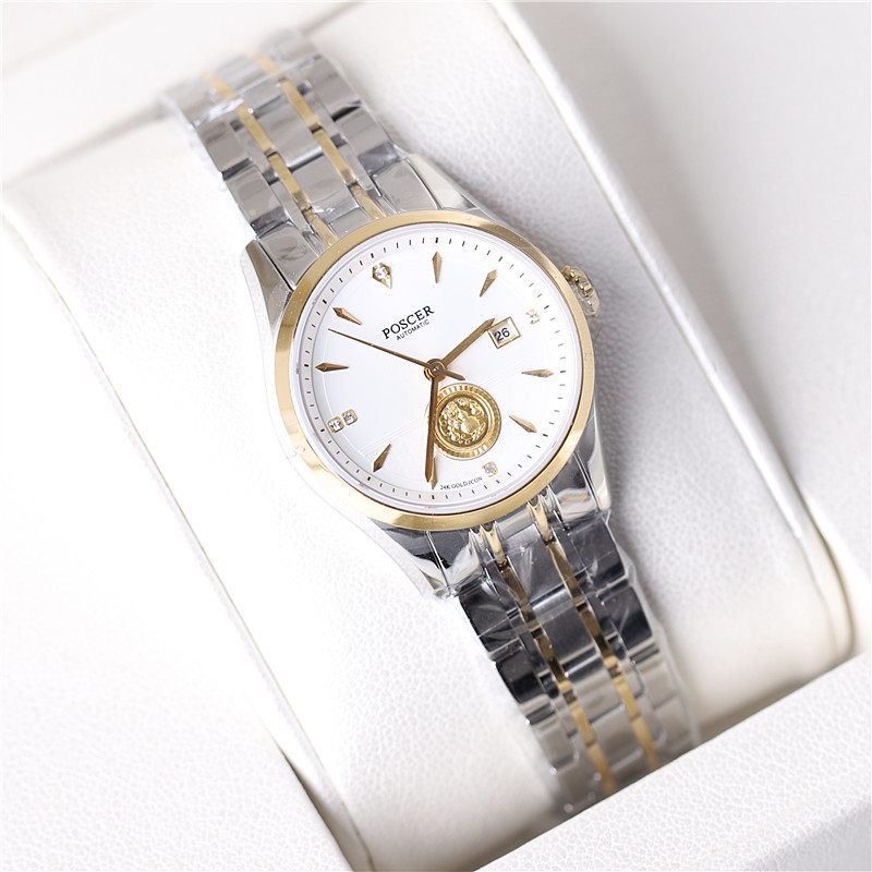 Authentic Porsche Watches for Couples, Men's Watch 24K, Women's Watch Automatic Mechanical Watch with Calendar, Porsche 6193 Authentic Porsche Watches for Couples, Men's Watch 24K, Women's Watch Automatic Mechanical Watch with Calendar, Porsche 6193