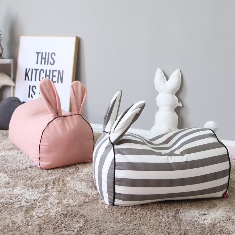 Children's sofa cartoon rabbit chair girl princess toy pillow cushion kindergarten game small sofa cute