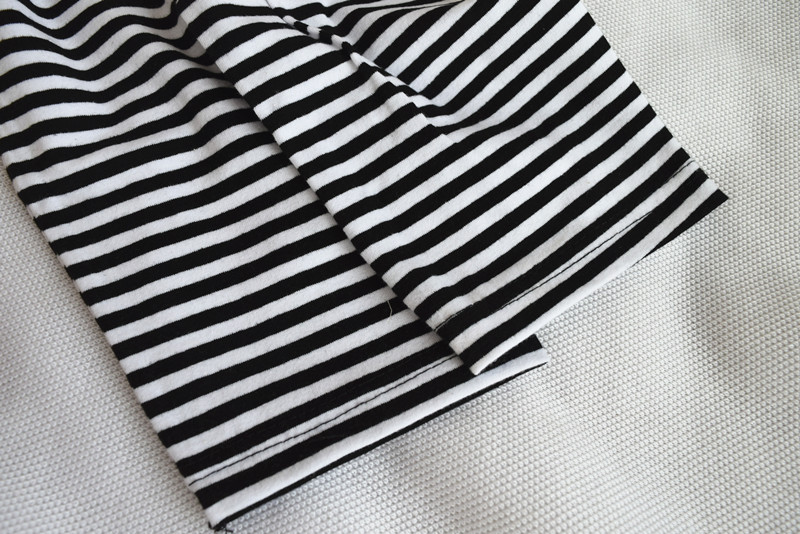 Phụ nữ cổ tròn Qiuyi Qiuku phù hợp với Lycra cotton sọc cũ áo len cotton lỏng đồ lót nhiệt đáy đồ bộ mặc nhà cao cấp