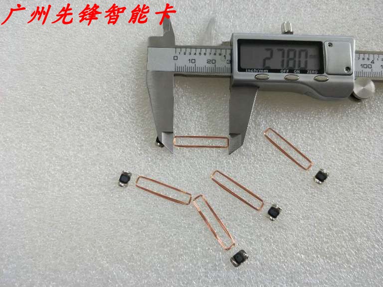 RFID CUID coil tag can be erased and copied for elevator access control attendance attendance parking etc. Size 28*6mm