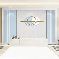 3D Nordic light and luxurious wood and wood fiber integrated board TV background wall modern minimalist living-room sofa fast-fit wall panel