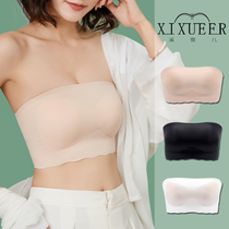 Strapless underwear women gather non-slip small chest wrap chest summer thin big chest display small suspender skirt invisible bra