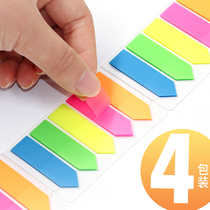 Deli Post Its Creative Fresh Color Fluorescent Film Label Indicator Post Its Student Post Its N Times