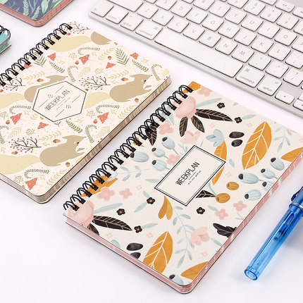 手帐活页创意韩国小清新记账本日式可爱少女记