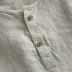 Mùa hè mỏng mảnh vải lanh áo sơ mi nam ngắn tay áo cổ áo cotton nam kích thước lớn lanh áo thun thủy triều - Áo áo sơ mi sọc nam Áo