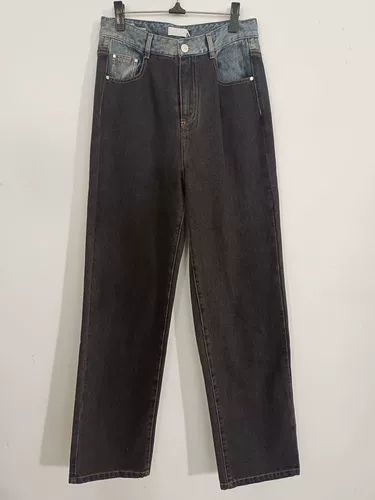 Женские штаны для отдыха, джинсы, высокая талия, свободный прямой крой