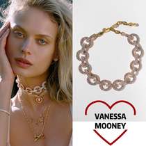 Domestic Spot American Vanessa Mooney Rose Gold Handcrafted Retro Features Multi-Ring Flash Drill Choker