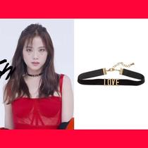 Earn credit not make money ~ British Jisoo Jalouse magazine LOVE choker necklace