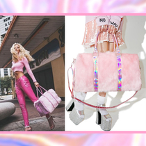 National modern American dollskill pink cool weekend trip ~ Spice Girl Mao Mao laser Boston bag