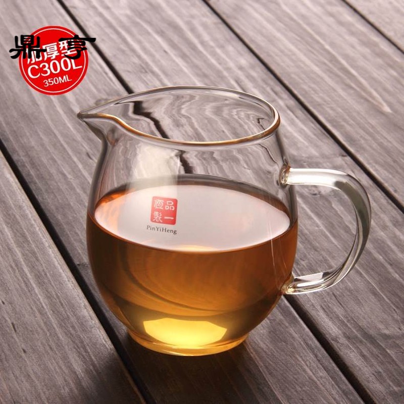 Dingheng Gong cup large pot tea drain kung fu tea set Tea Sea set Glass Road cup thick heat-resistant tea