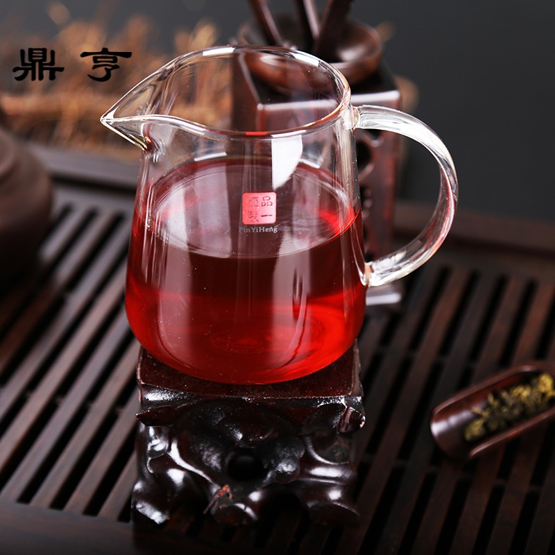 Dingheng thickened Gongdao Cup glass Gongdao Cup high quality heat-resistant glass kung fu tea set Gongbei tea Haifen tea device