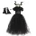 trang phục haloween cho bé Phù Thủy Maleficent Đầm Trẻ Em Halloween Hóa Trình Diễn Trang Phục Bé Gái Đen Cosplay halloween 2022 google