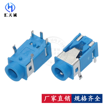 3 5mm headphone socket Audio socket pj PJ-322 headphone socket Blue 5-pin 5P in-line female seat