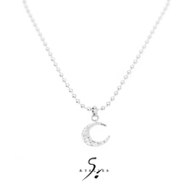 ATELIERSO Eclipse Crescent ball necklace original design personality fashion choker COINK