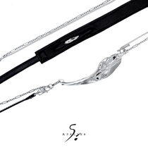 ATELIERSO cococon series feather leather rope body chain AteleirSo decoration