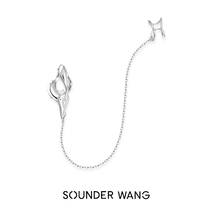 SOUNDER WANG x COINK CONCEPT sumeishan series Silver Mountain earrings