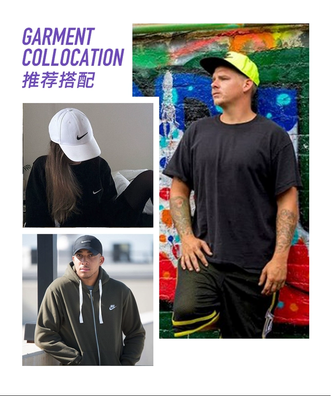NIKE Nike Couple Phong cách Mùa hè Mũ che nắng thể thao FUTURA PRO CAP 891284 - Mũ thể thao