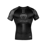 Логос Rashguard Venom логотип с трудом с коротким короткому со сжатым боксовым боксом, фитнес