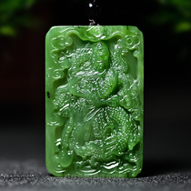 Natural Hetian Jade Jasper Guan Gong Pendant Mens and Womens Jade Necklace Domineering Cai Yu Guan Erye Jade Jade