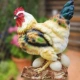 Zodiac gà đồ trang trí nhựa may mắn nhà phố phong thủy phụ kiện nhà gốm hen gà mô phỏng gà lớn trang trí nhà bếp