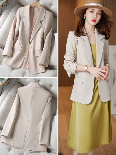 Осенний пиджак классического кроя для отдыха, подходит для подростков, изысканный стиль