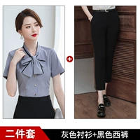 Черная рубашка, штаны, короткий рукав