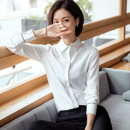 Зеленая рубашка, осенний лонгслив для работы, коллекция 2021