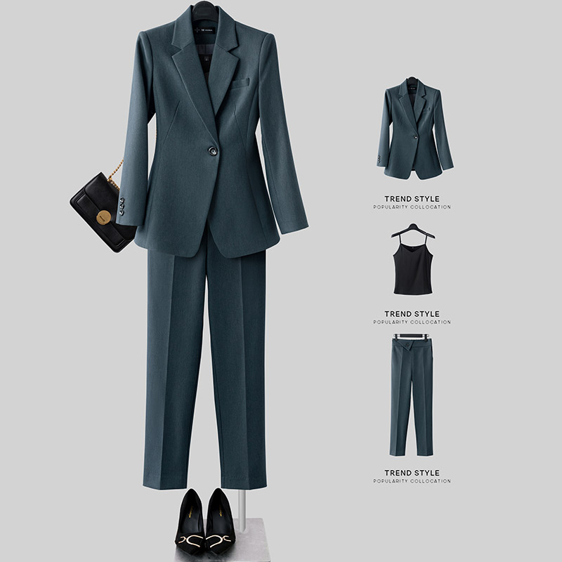 Suit Jacket Woman Superior Sense Little Subtemperament Interview Workwear Goddess Van Zheng Dress Suit Suit Suit
