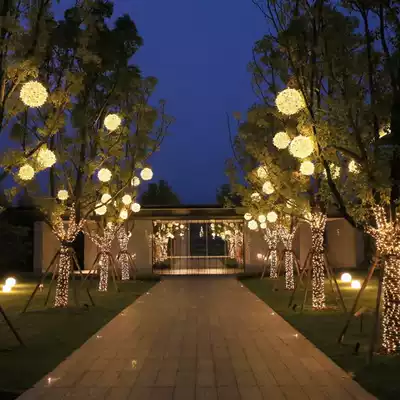 LED hanging tree Vine ball light round ball color light outdoor hanging light decoration Mall Street Park Square lighting