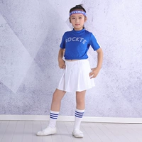 Женское голубое платье (с носками с носками)