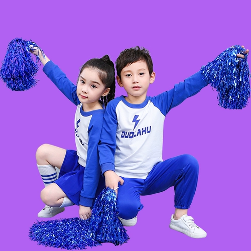 Детские костюмы осенние спортивные встречи церемония открытия костюмы Девочки Чирлидинг костюмы Детские костюмы болельщики