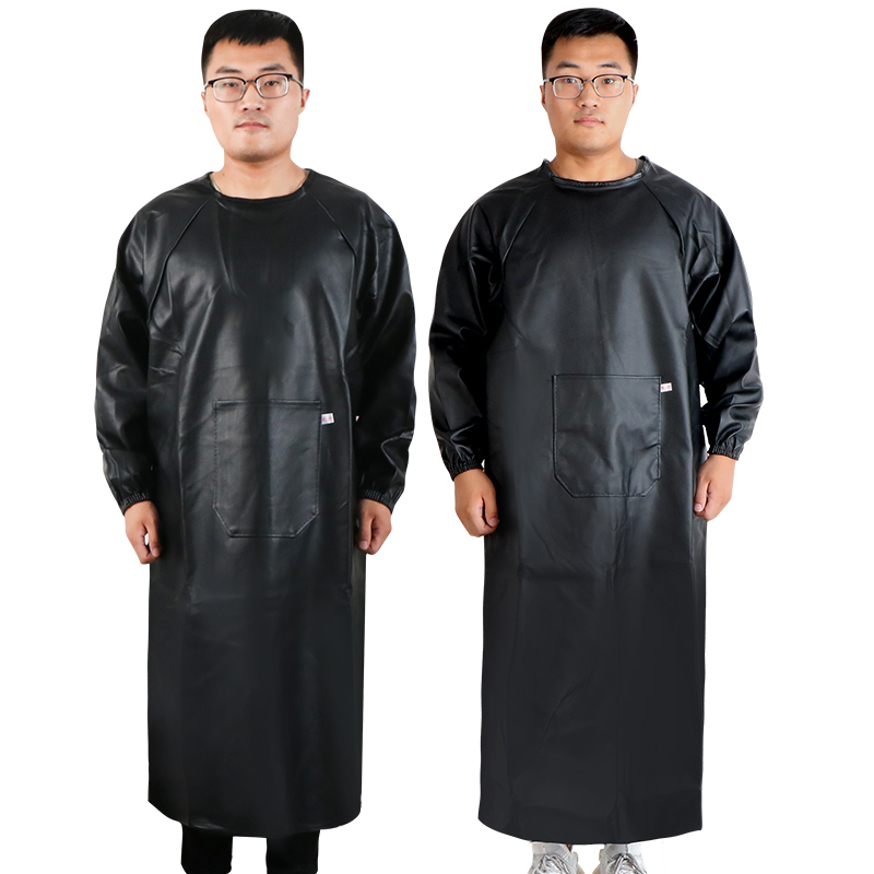 Leather Apron for Home Kitchen, Waterproof and Oil-Proof, Unisex, with Logo Printing, Adult Leather Fleece-Lined Smock Workwear Leather Apron for Home Kitchen, Waterproof and Oil-Proof, Unisex, with Logo Printing, Adult Leather Fleece-Lined Smock Workwear