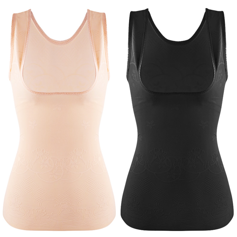 Quần áo cơ thể bằng nhựa bụng eo cơ thể vest không có dấu vết siêu mỏng sau sinh đốt mỡ giảm béo bụng nữ áo body nam