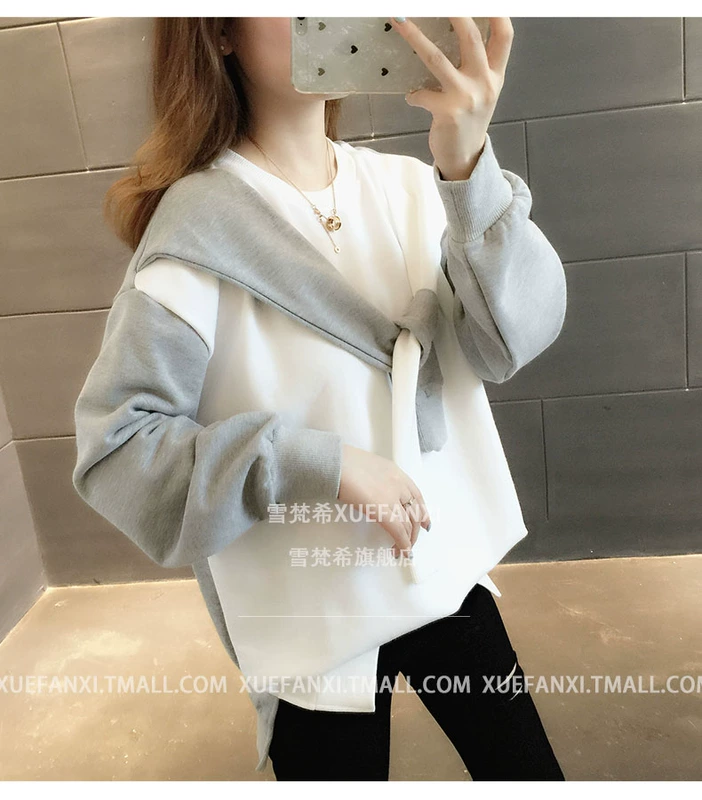 Phiên bản Hàn Quốc của phụ nữ năm 2020 mới mùa xuân áo len nữ rộng rãi mùa xuân và mùa thu mỏng áo khoác thời trang áo khoác mùa xuân - Áo len