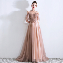 Evening dress dress women 2021 New banquet temperament aura queen dress celebrities high-end atmosphere elegant long dress