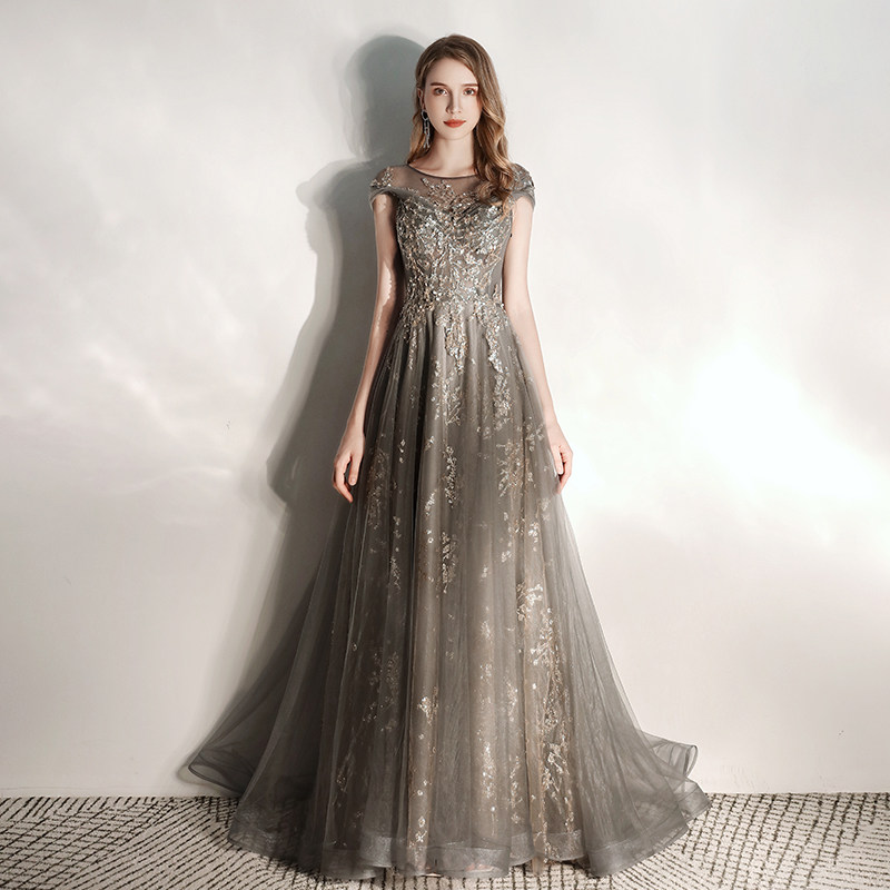 Evening dress skirt women's banquet 2022 new aura temperament queen high-end dress ladies engagement dress