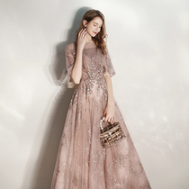 Evening dress high-end atmosphere dress dress dress female banquet temperament elegant high quality bride toast toast slim slim