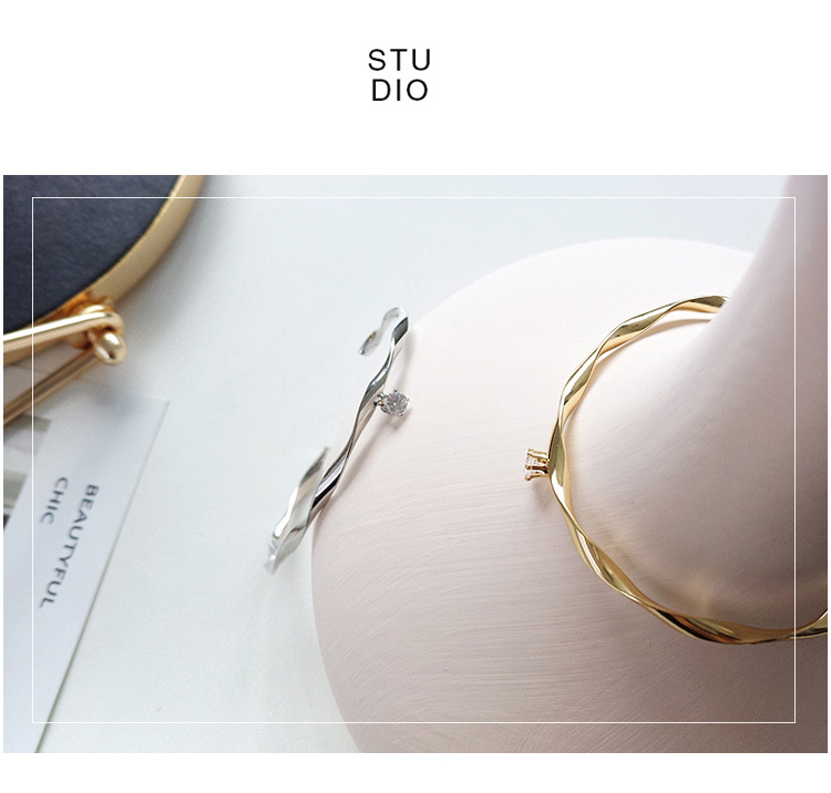 Nhật Bản và Hàn Quốc khí chất thời trang đơn giản kim cương zircon mở điều chỉnh vòng đeo tay vòng tay phụ kiện trang sức nữ - Vòng đeo tay Clasp vòng dâu tằm cho bé