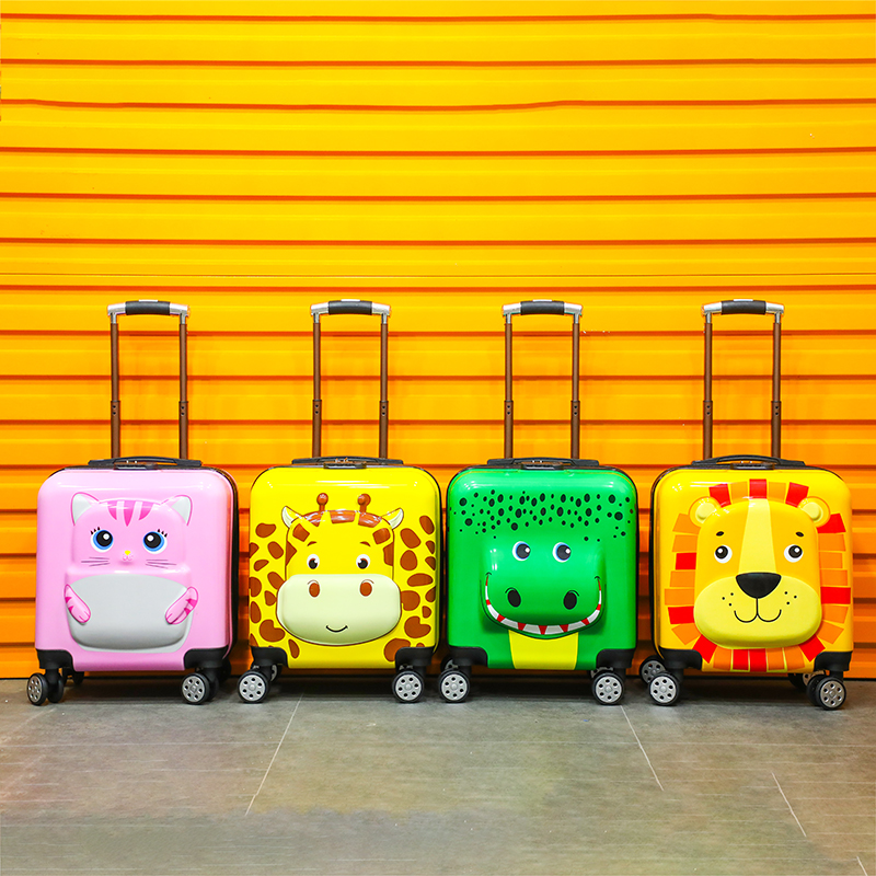 18-inch 20-inch larch box Custom Pattern logo Universal Wheels Den Case Touristic Children Pushback Suitcase Gifts