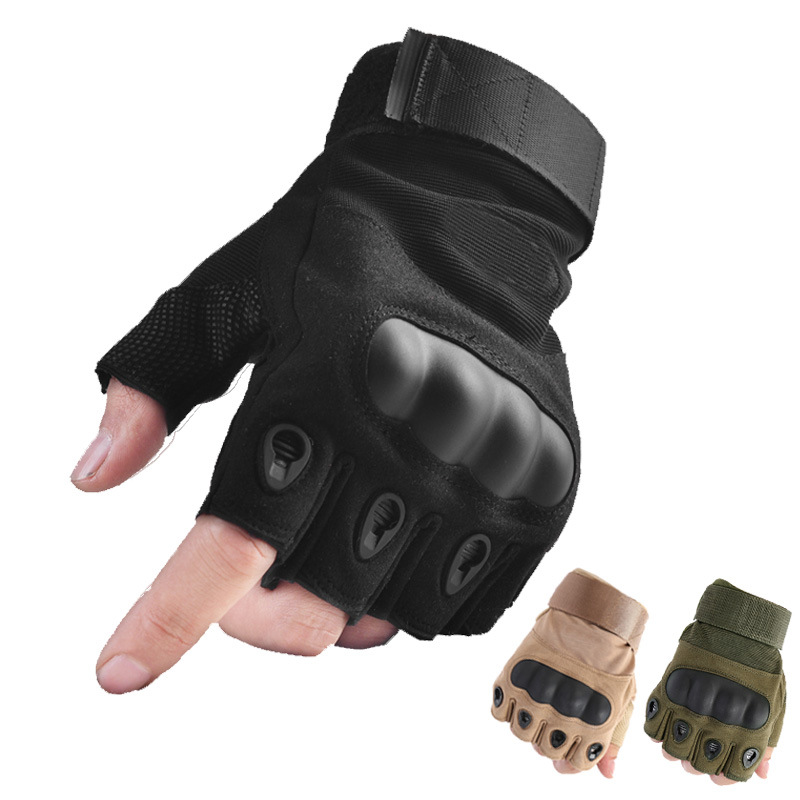 PlayerUnknown's Battlegrounds O's half-finger gloves sports tactics non-slip outdoor military fans mountaineering sunscreen fitness eating chicken gloves