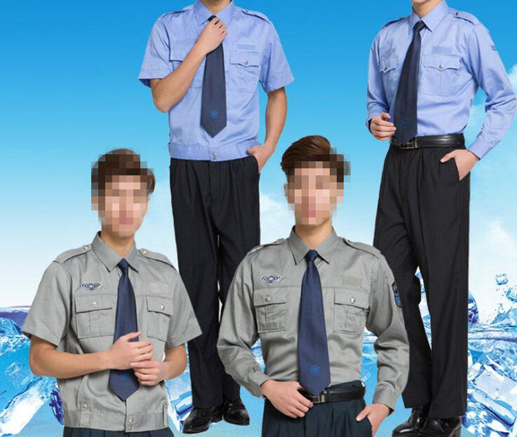 Security clothing long sleeve shirt property security Clothing Spring and Autumn suit shirt summer security overalls short sleeve shirt men