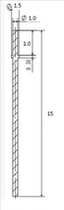 Module power Tin Pin Pin 1 0mm * 15 0mm * 1mm to about 5mm * 1 0mm 100 package