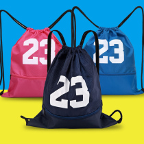 Basketball bag men's basketball bag training bag multifunctional shoulder storage bag bag drawstring tie mouth children's large capacity powder
