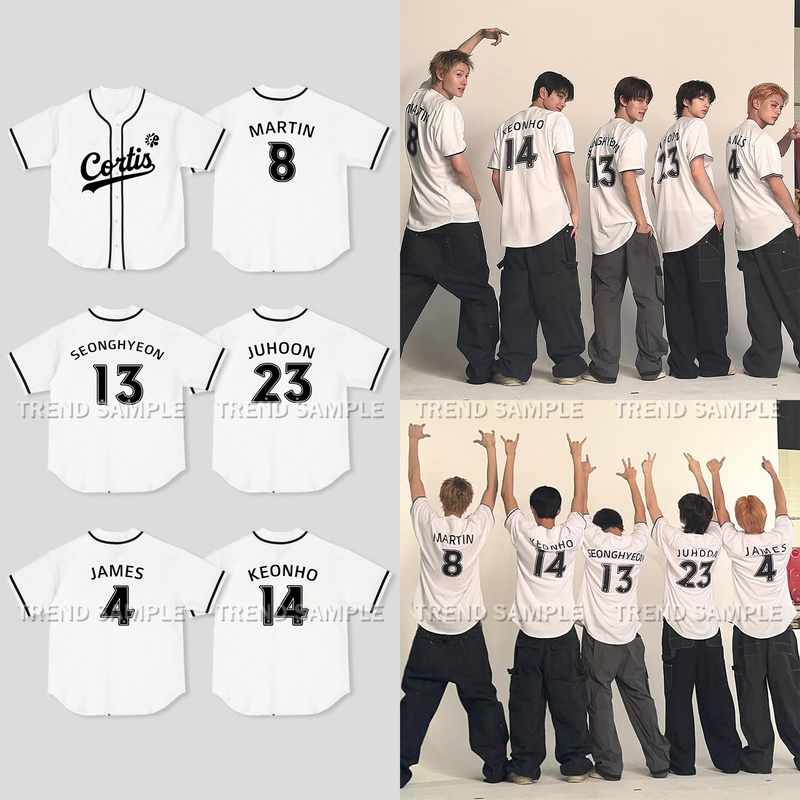 Cortis Jersey Martin Martin Same Style Merchandise Baseball Uniform Cardigan Unisex Loose Short-Sleeve T-Shirt Support Clothing