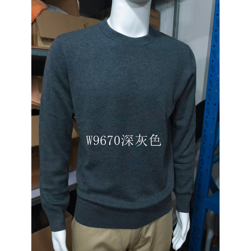 [New Men's Clothing on 10.13] 鄂.Kvss 68/3 Fine-Spun Plain Weave Men's Long-Sleeve Cashmere Sweater