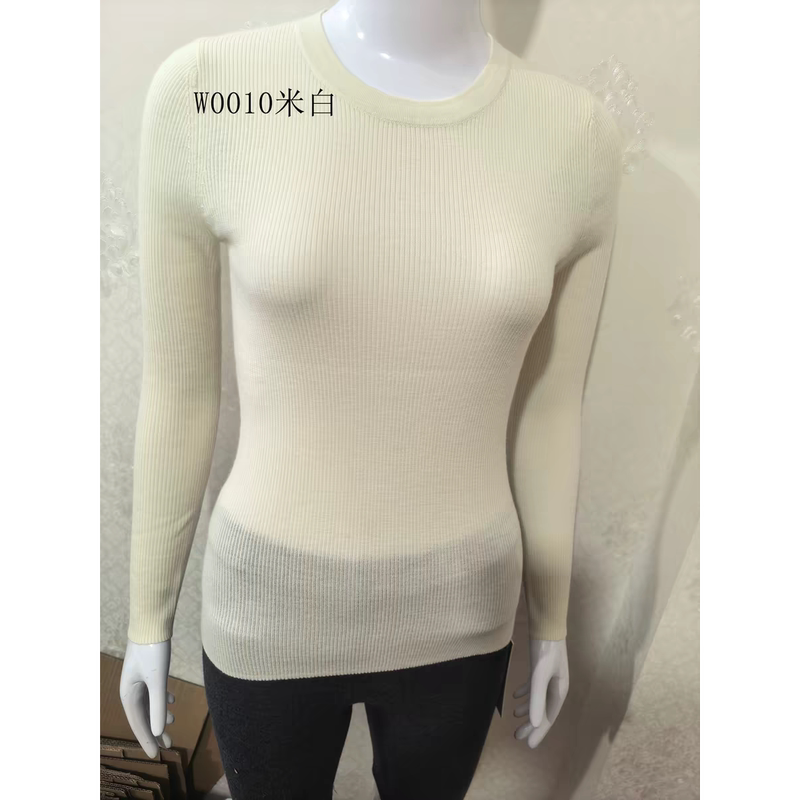 Lanze Ekvss Fine-Spun 68/3 Cashmere Crew Neck Ribbed Base Layer Slim Fit