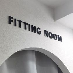 FITTING Room three -dimensional self -dipped three -dimensional minimalist fashion acrylic clothing store decorative house number